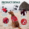 thumbnail image 4 of Kuoser Gilet de Sauvetage pour Chien avec Bandes Réfléchissantes, Gilet de Sauvetage pour Chien Ajustable, Rouge, TP, 4 of 7