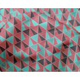thumbnail image 5 of oneOone Silk Tabby Fabric Triangle Geometric Print Fabric By The Yard 42 Inch Wide, 5 of 5