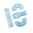 thumbnail image 3 of Hamster Tube Set Curved Pipe DIY Pet Cage Tunnel for Small Animals Mouse Rat Blue, 3 of 8