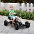 thumbnail image 2 of Aosom Kart à Pédales pour Enfants avec Essieu Oscillant, Seau Réglable, Blanc, 2 of 9