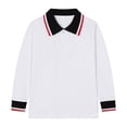 thumbnail image 1 of YOUSNH Enfants Garçons Filles Chemise à Manches Longues Décontractée de Couleur Unie Fermeture à Boutons Mode Tissu Confortable et Doux Hauts pour Garçons Rouge 6-7 Ans, 1 of 2