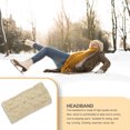 thumbnail image 4 of Bandeau Automne Coupe-Vent Tête Élastique Multicolore Réglable Large Dames Oreille Muffs Accessoires de Cheveux pour les Filles Beige, 4 of 6