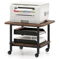 thumbnail image 1 of Giantex 2-Tier Printer Stand, Under Desk Rolling Printer Cart with 2 Storage Shelves, Mobile Machine Stand Storage Rack for Home Office, 1 of 10