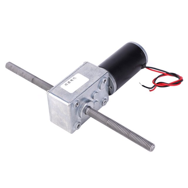 12V Motor, Dual Shaft Gear Motor, M8 Thread Corrosion Resistance None Flange Low Loss For Small Pumps Home Use 50
