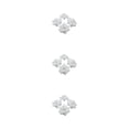 thumbnail image 4 of Ruiboury 50piece Low Maintenance Soft Texture Fabric For Albums And Decorations Fiber Realistic Appearance Wide Application White 4.5cm 3Set, 4 of 6