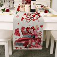 thumbnail image 2 of Saint-Valentin Mariage Rouge Drapeau de Table de la Saint-Valentin Déco Maison Nappe Imperméable Napperons de Fête de Mariage, 2 of 5