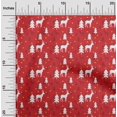 thumbnail image 1 of oneOone Cotton Flex Red Fabric Merry Christmas Sewing Craft Projects Fabric Prints By Yard 40 Inch Wide, 1 of 4