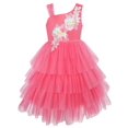 thumbnail image 1 of Robe Fille Jupe à Volants Pastèque Fleur Danse Balle Princesse 7 Ans, 1 of 6