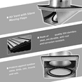 thumbnail image 2 of 2 Pcs Évent Mural d'Extracteur Externe de 5 Pouces avec Coussinet et Clapet Anti-Retour, Couvercles d'Évent de Sécheuse Extérieurs en Acier Inoxydable pour la Maison, 2 x Couvercle d'Évent de Sécheuse Extérieur, Argent, 2 of 6