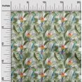 thumbnail image 2 of oneOone Rayon Forest Green Fabric Tropical Leaf Sewing Craft Projects Fabric Prints By Yard 56 Inch Wide, 2 of 5