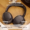 thumbnail image 4 of Edifier Écouteurs à Réduction de Bruit Active, Casque Bluetooth Circum-Aural, Filaire et Sans Fil, Audio Haute Résolution Certifié, Appels Clairs à Recharge Rapide - Noir, 4 of 7