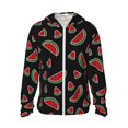 thumbnail image 1 of Lsque Watermelon Pattern UPF 50+ Lightweight Sun Protection Men's Women's Long Sleeve Shirt, Hoodie Performance -Small, 1 of 7