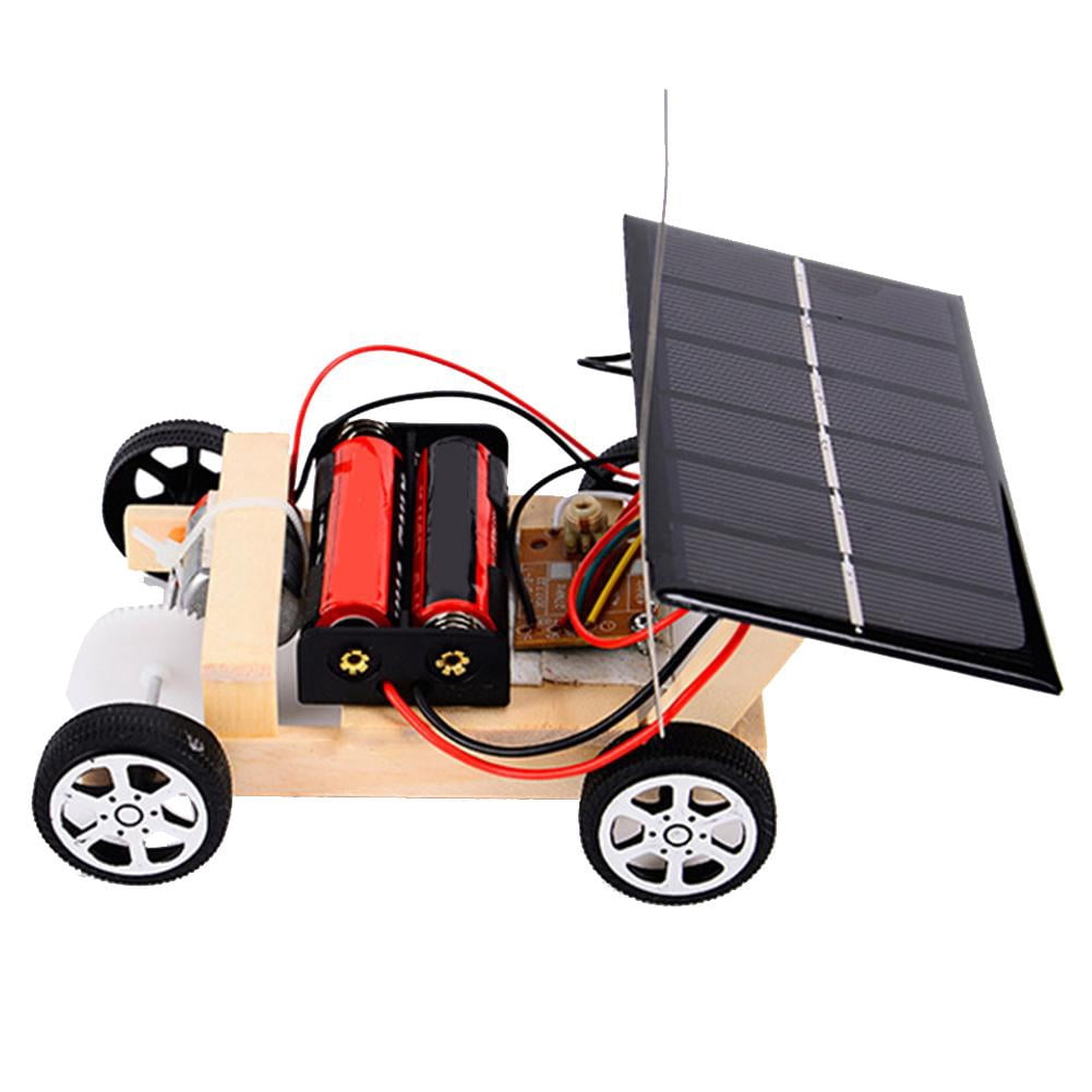 Fdit Kids Educational RC Toys DIY Assembled Solar Remote Control Car Set, DIY Assembled Remote Control Car