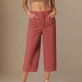 thumbnail image 2 of ShomPort Pantalon de Golf pour Femmes, Tenue de Bureau Décontractée, Ample, Extensible, Pantalon Court de Travail, Léger, Athlétique, Pantalon de Bureau, 2 of 5