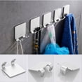 thumbnail image 4 of Langgg Support de Rasoir pour Salle de Bain, Mural, Adhésif, Support de Douche, Porte-Brosse, Serviette, Barbe, Tondeuse, Support, Crochet d'Organisation, Réutilisable, Suspendu, Brillant, 4 of 8