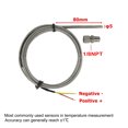 thumbnail image 4 of Thermocouple Temperature Sensor, 1/8in NPT Thread Male Plug K Type Thermocouple  High Accuracy  for Industrial Processes, 4 of 8