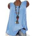 thumbnail image 2 of Timegard Camisoles Grande Taille pour Femmes Décontractées à Col Rond Sans Manches Haut Confortable de Couleur Unie Chandails de Base, 2 of 3