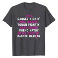 thumbnail image 2 of TIMIFIS Breast Cancer Awareness Shirts for Women Work Tops Short Sleeve Out Blouse Breast Awareness Letter Print Shirt T-Shirt Tops In OctoberFall/Winter, 2 of 6
