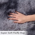thumbnail image 2 of GlowSol 8'x10' Area Rug Extra Large Shag Fluffy Soft Rug Carpets Fuzzy Non-Skid Furry Plush Area Rugs for Living Room Bedroom, Dark Gray, 2 of 7