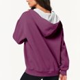 thumbnail image 3 of Timegard Vestes à Capuche Zippées pour Femmes Manches Longues Chandails en Molleton Décontractés Mode Automne avec Poches, 3 of 6