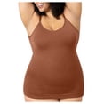 thumbnail image 1 of Womens Solid Color Shaping and Belly Tightening Seamless Body Strap Round Neck Vest, 1 of 6