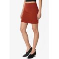 thumbnail image 4 of Jupe Tube Double Couche Taille Haute en Coton Extensible Basique pour Femmes, 4 of 7
