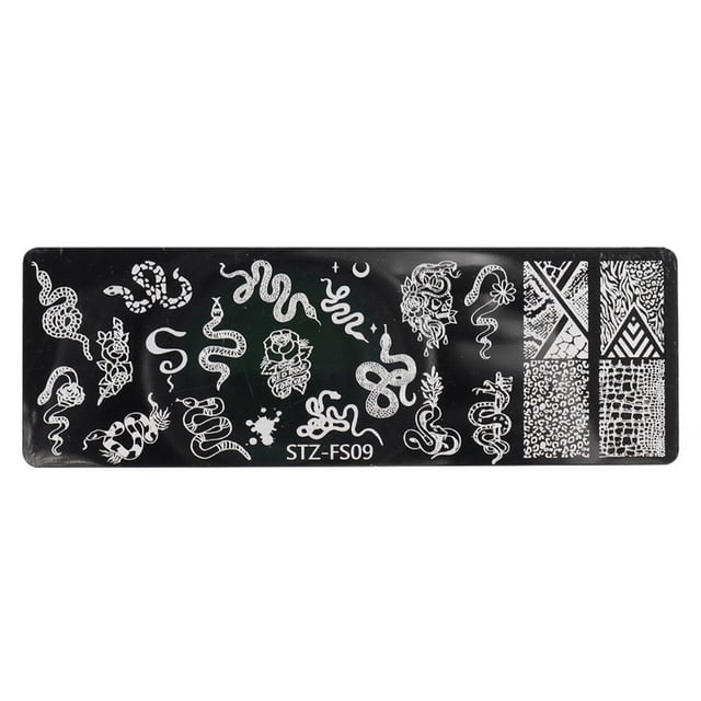 Nail Stamping Plate Various Patterns Clear Engraved Rust-Proof Polish Printing Flowers Nail Art Stamp for Girl