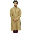 thumbnail image 1 of Atasi Ethnic Men's Kurta Pyjama Set Brown Bollywood Designer Shirt-Small, 1 of 6