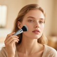 thumbnail image 3 of Makeup Brush Long Handle Powder Brush for Face Setting and Blending Soft Vegan, 3 of 3