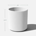 thumbnail image 3 of Veradek Mason Series Demi 20" Planter White, 3 of 9