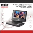 thumbnail image 4 of NAXA NPD-703 Lecteur DVD Portable à Écran TFT LCD Pivotant de 7 Po avec Entrées USB-SD-MMC, 4 of 5