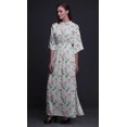 thumbnail image 4 of Bimba Rayon Tribal Feather Printed Womens Long MaxiDressGown With Side Slit-XXX-Large, 4 of 6