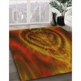 thumbnail image 3 of Ahgly Tapis Rond Lavable en Machine Intérieur Transitionnel Acajou Brun, 6 Pieds Rond, 3 of 7