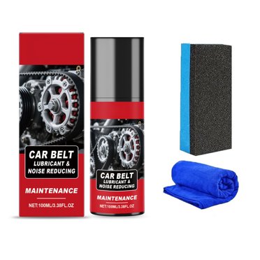 Yunuuuoa 2 Packs Belt Lubrication Spray for Automotive Drive Belts, Reduces Friction and Noise, Improves Performance, Extends Belt Life, 100ml Lubricant Spray for Vehicle Maintenance and Engine Care