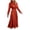 Red, variant on cfhntfmh Wedding Guest Dresses for Women Trendy Cutout Ruffle Crewneck Smocked Maxi Dress Loose Pleated Party Dress