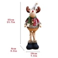 thumbnail image 3 of Christmas Santa Snowman-Reindeer Christmas Decoration Leg Table Mantel Decoration, 3 of 3