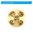 thumbnail image 4 of Unique Bargains Brass Liquid Distributor, 1/2 x 1/4 Inch 4 Hole Copper Joints Refrigerant Liquid Separator, 4 of 5