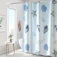 thumbnail image 4 of Shower Curtain Hooks Shower Curtain Waterproof Mold-Resistant Thick Type Bathroom Curtain Installation Kit Bathroom No-Punch Separation Curtain Door Curtain Window Curtain Hanging Curtain, 4 of 6