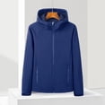 thumbnail image 1 of KIHOUT Manteau Coquille Souple Léger pour Homme, Doublé en Molleton, à Capuchon, Résistant à l'Eau, Coupe-Vent pour Randonnée Hivernale, 1 of 4