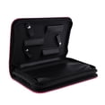 thumbnail image 1 of Leather Hair Barber Shear Hairdressing Holder Pouch Case Bag, Simple Classical Style Double Layered , 26 x 17cm Pink, 1 of 8