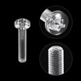 thumbnail image 4 of Unique Bargains M5x25mm Plastic Phillips Bolts PC Pan Head Machine Screws Transparent 50 Pack, 4 of 5