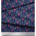 thumbnail image 2 of Soimoi Rayon Fabric Moroccan Damask Fabric Prints By Yard 56 Inch Wide, 2 of 3