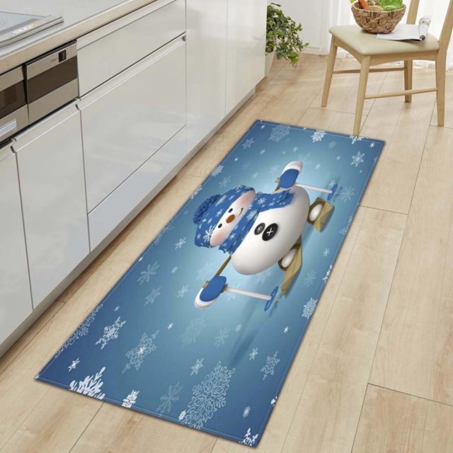 CLEARANCE!!Home Decoration Carpet Christmas Rug for Kitchen Bathroom Sitting Room Porch Entryway Area Rugs