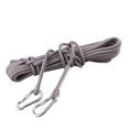 thumbnail image 2 of 12KN 9.5mm 10M Outdoor Rock Climbing Work Rappelling + 2 Carabiner - Various Colors - Gray, 20m, 2 of 6
