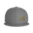 thumbnail image 3 of ZICANCN Alphabet m Baseball Casquettes Motif, Casquettes de Camionneur pour Hommes et Femmes, Casquettes Plates Ajustables et Respirantes, Gris, 3 of 6