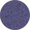 thumbnail image 1 of Ahgly Company Tapis Rond Lavable en Machine Intérieur Transitionnel Bleu Ardoise, 3 Pieds Rond, 1 of 7
