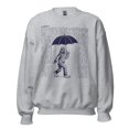 thumbnail image 1 of Bigfoot with Umbrella in Rain - Unisex Sweatshirt, 1 of 4