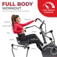 thumbnail image 3 of Sunny Health & Fitness Elite Interactive Series Exercise Recumbent Cross Trainer and Elliptical – SF-RBE420049, 3 of 6