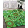 thumbnail image 3 of Ahgly Tapis Rectangulaire Lavable en Machine, Algues Vertes, 6 Pieds x 9 Pieds, 3 of 7