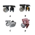 thumbnail image 3 of 2 Pieces Suitcase Wheels Replacement Luggage Case Caster Organizer Tool Baggage Organizer Roller Low-noise Removable Repair Accessory Black Dual Rows, 3 of 8